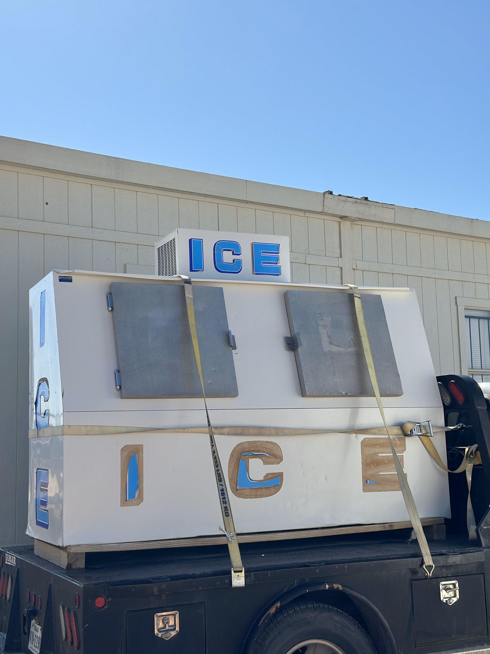 Club Ice bags staged for delivery