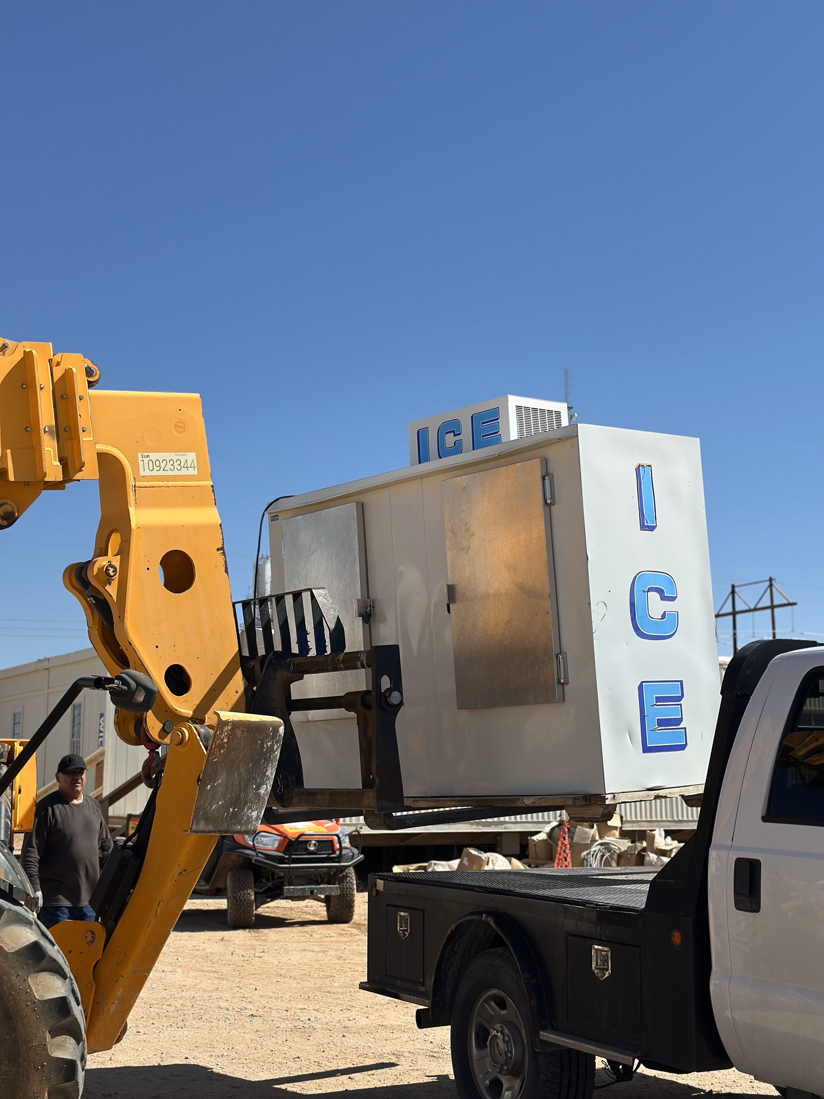 Club Ice job site delivery photo